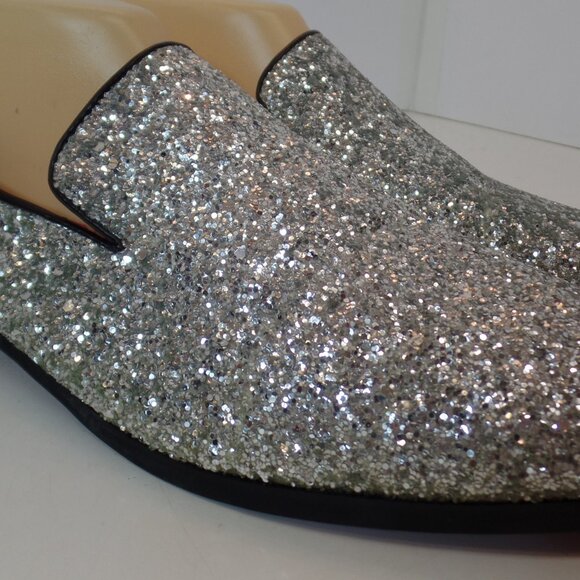 Men\'s Size 42 or US 8.5/9  Bright Sparkling Slip on Flats W  Red Soles Unbranded main image 8